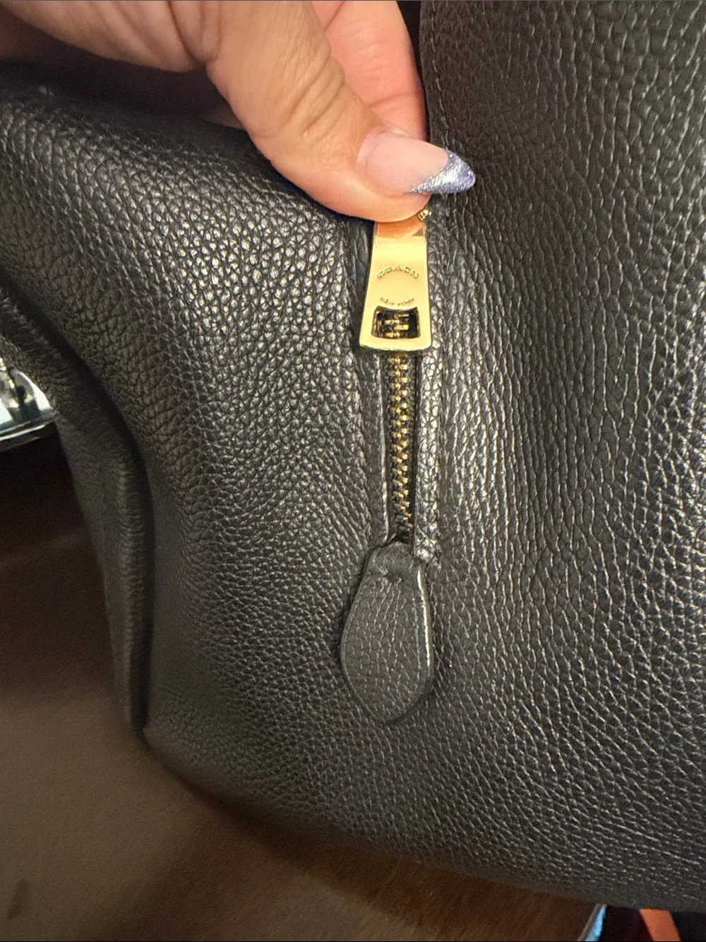 Coach Hadley Black Leather Tote Bag - Classic Everyday Carry EUC
